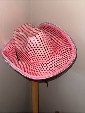 Pink Perforated Cowboy Hat